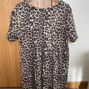 Lovely Leopard Babydoll Top